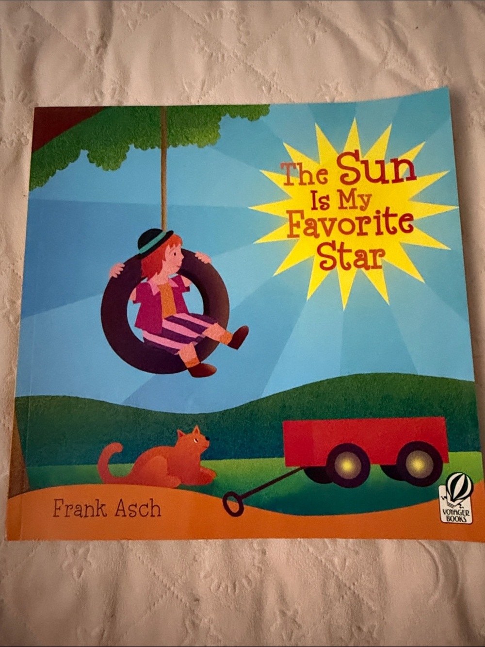 The Sun Is My Favorite Star Children's Book - Bright Blue & Yellow Cover